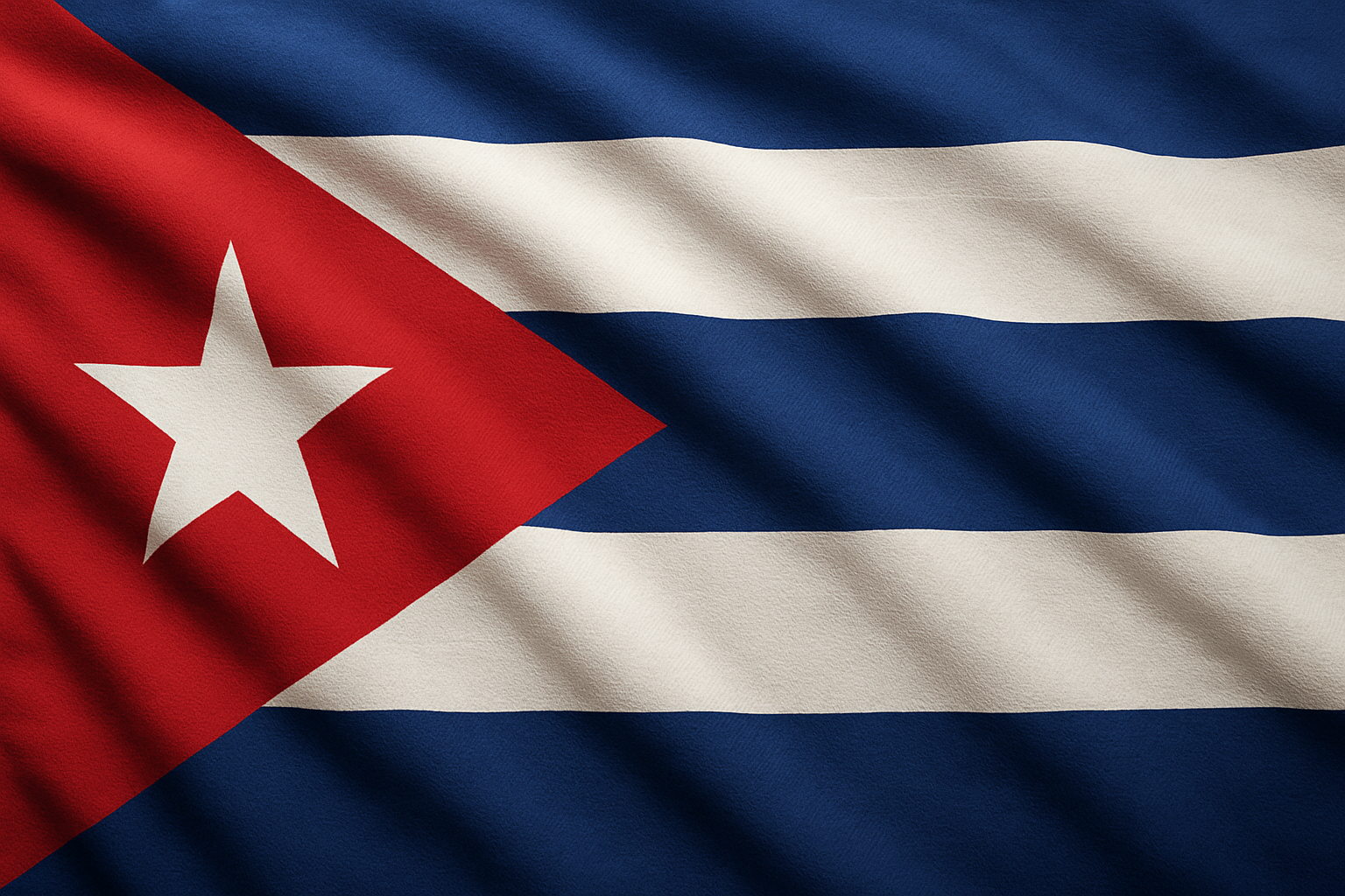 Cuban flag very detailed