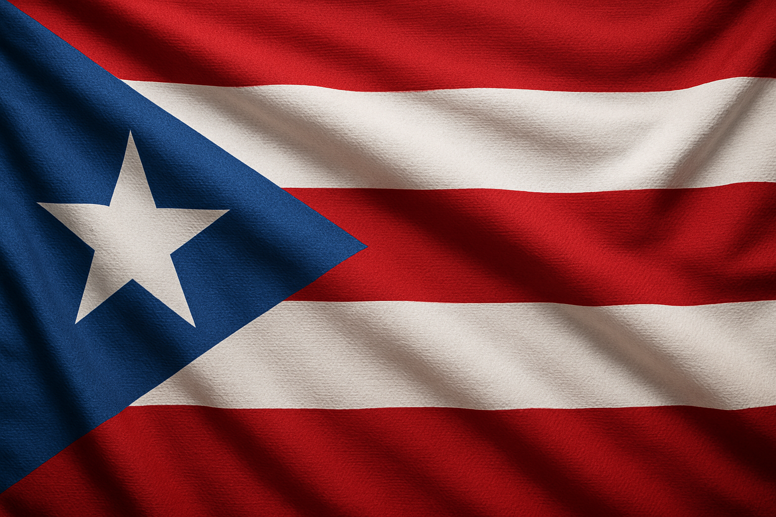 Puerto Rican flag very detailed